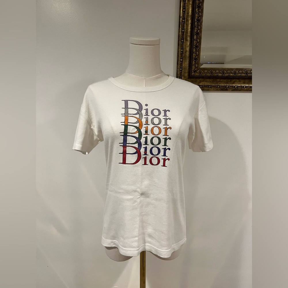 Unlabeled Dior Fragrance Promo White T-shirt
